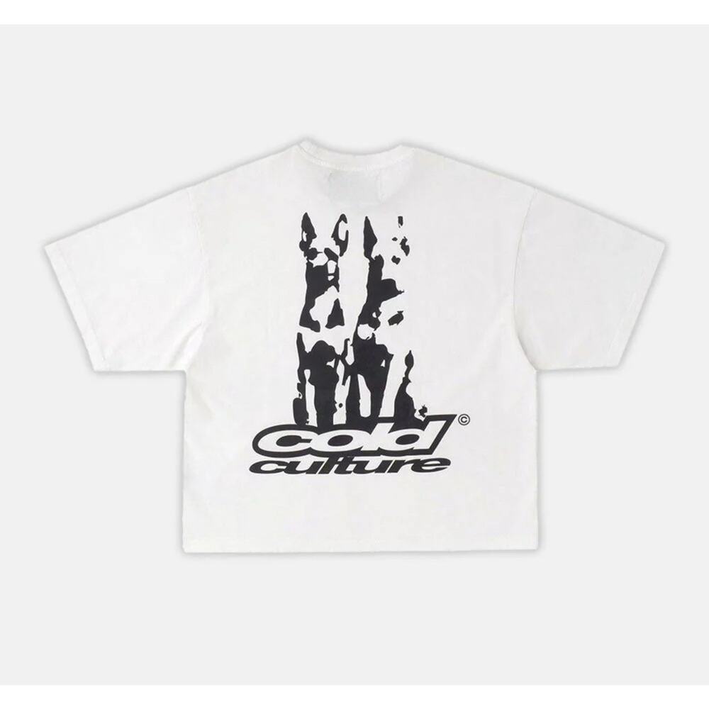 Cold Culture Dogs Oversized Tee White Size Medium NWT!